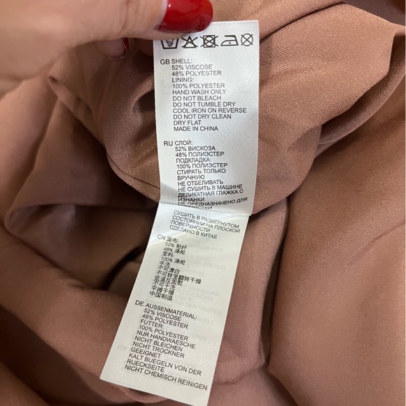 Reiss Adaline One Shoulder Drape Satin Dress With Chain - Picture 7 of 16